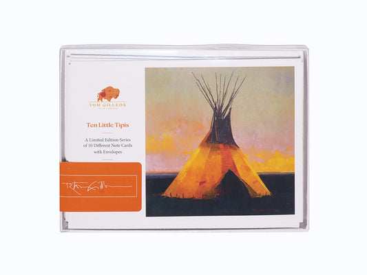 Ten Little Tipis - Set of Ten Different Greeting Cards