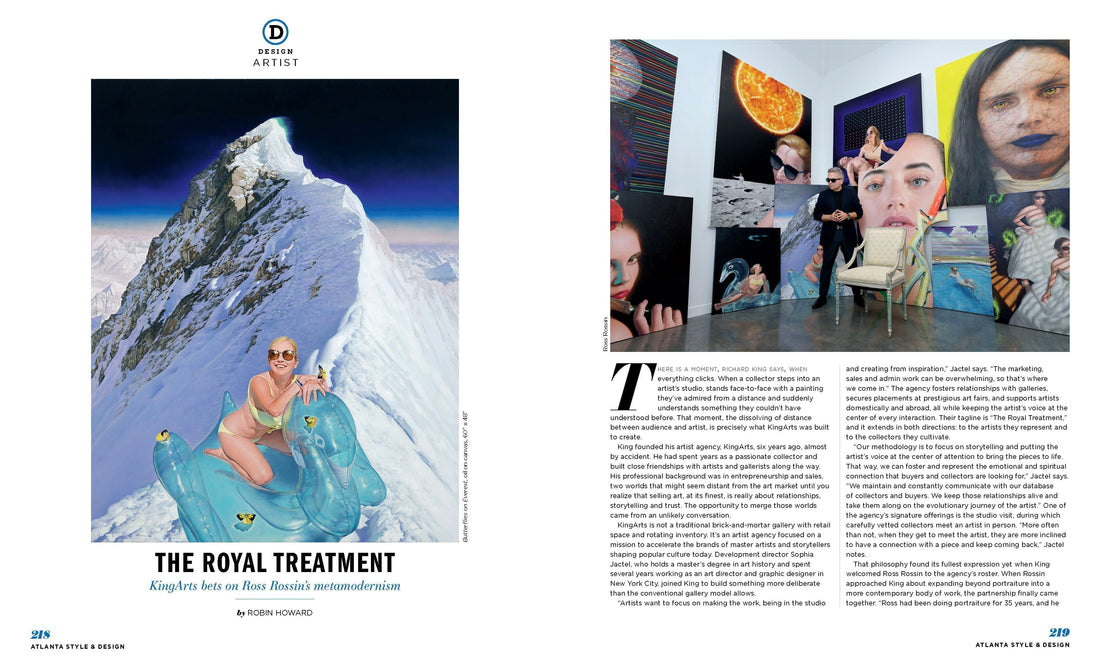 Ross Rossin Featured in Atlanta Style & Design Spring Arts Issue
