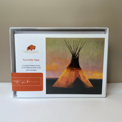 Ten Little Tipis - Set of Ten Different Greeting Cards
